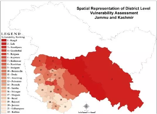 Source: Climate Vulnerability Assessment for the Indian Himalayan Region Using a Common Framework 2018-19.