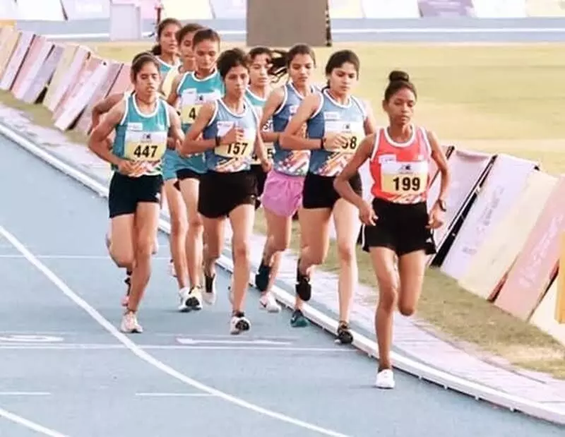 Before showing her skill at the Khelo India Youth Games, she had completed the women's 5,000 metre race in the Federation Cup Senior Athletics Championships at Kozhikode and qualified for the under-20 World Athletics Championship to be held in Colombia in August .