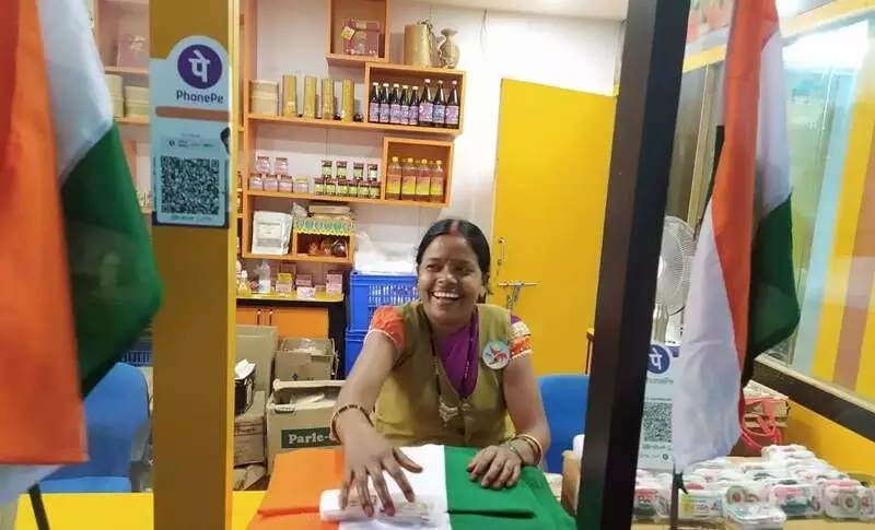 According to Aruna Devi, who is responsible for selling the rakhis made by the Roshini Aajivika Sakhi Mandal in Ranchi, a lot of hard work and creativity went into the making of the rakhis.