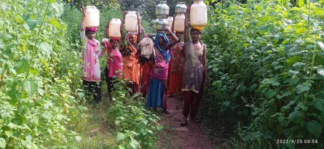 Usually it is the women, young, old, infirm and even pregnant whose job it is to fetch water needed for their household needs. 