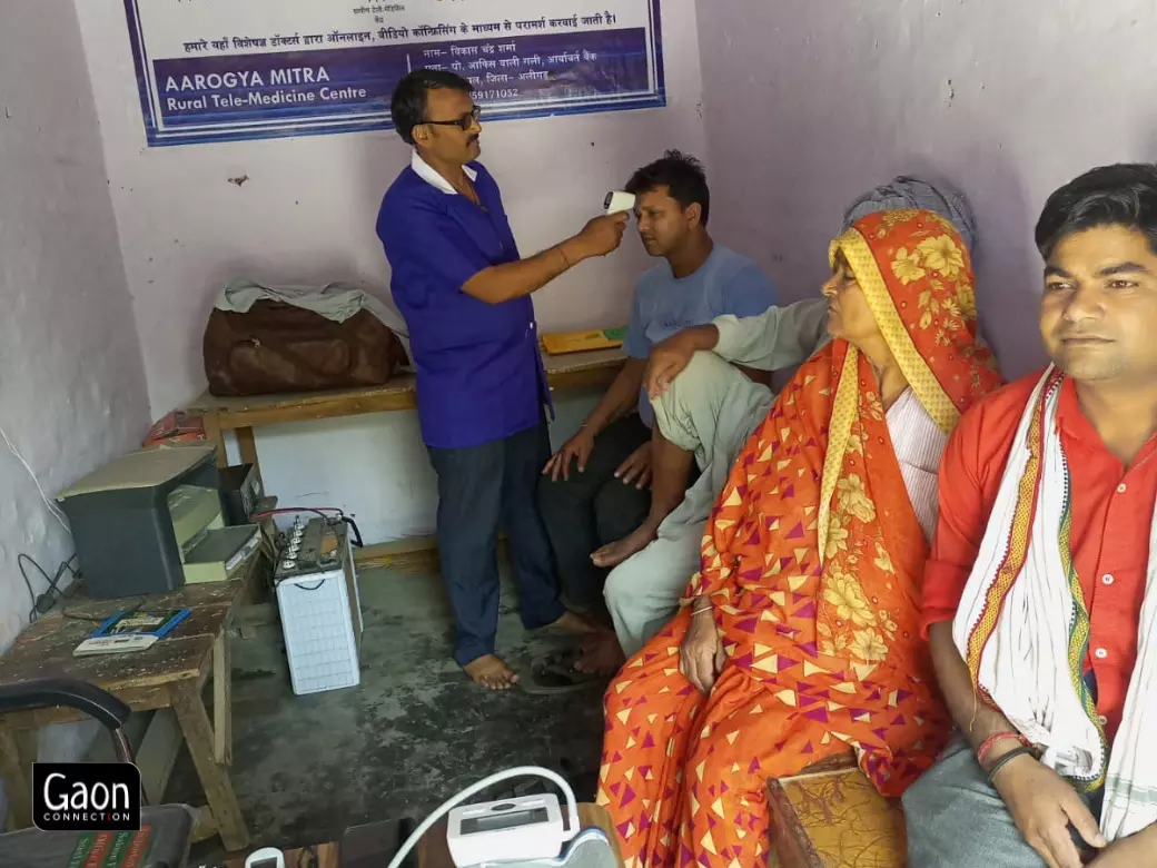 Arogya Mitras have received training to use thermometer, check blood glucose, blood pressure, and oxygen levels.