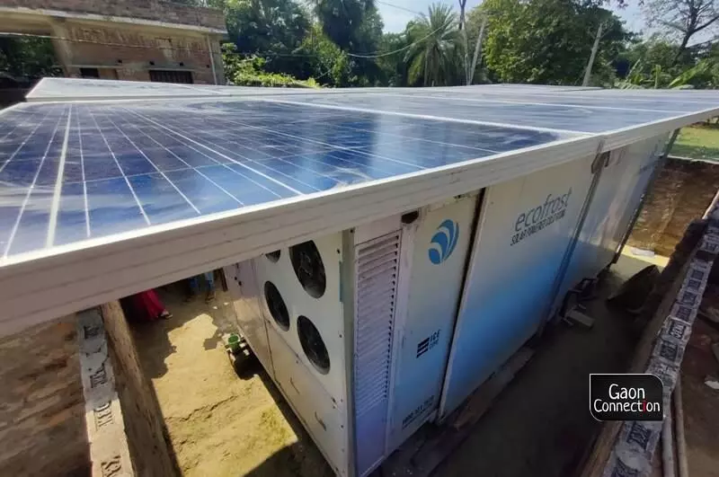 The project assistant went on to inform that the capacity of the cold room is five metric tonnes and it is running on the hybrid mode on electricity but mostly on solar panels.