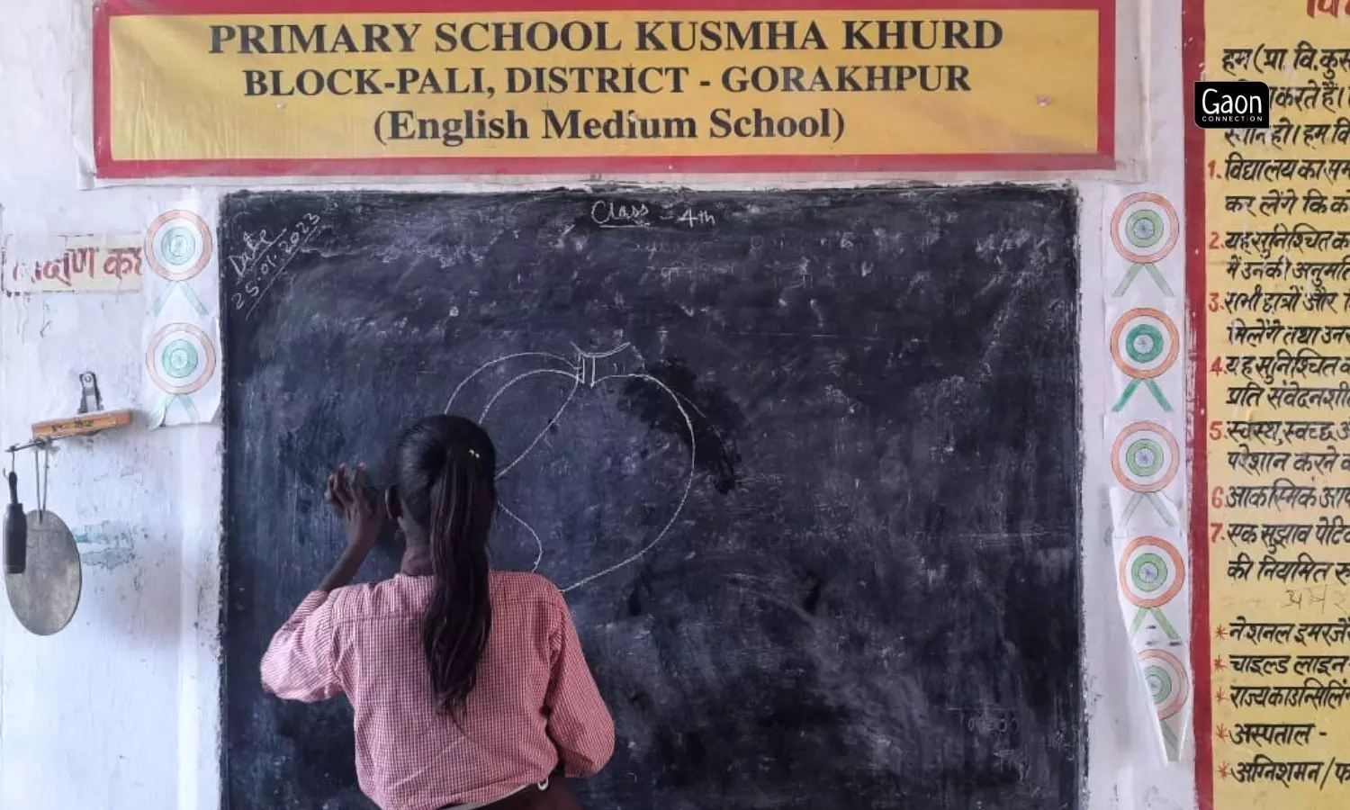 Pradeep Kashyap is convinced that education is the way forward for the children of Kushma Khurd village, to escape abuse and alcoholism. Photo by Aishwarya Tripathi.