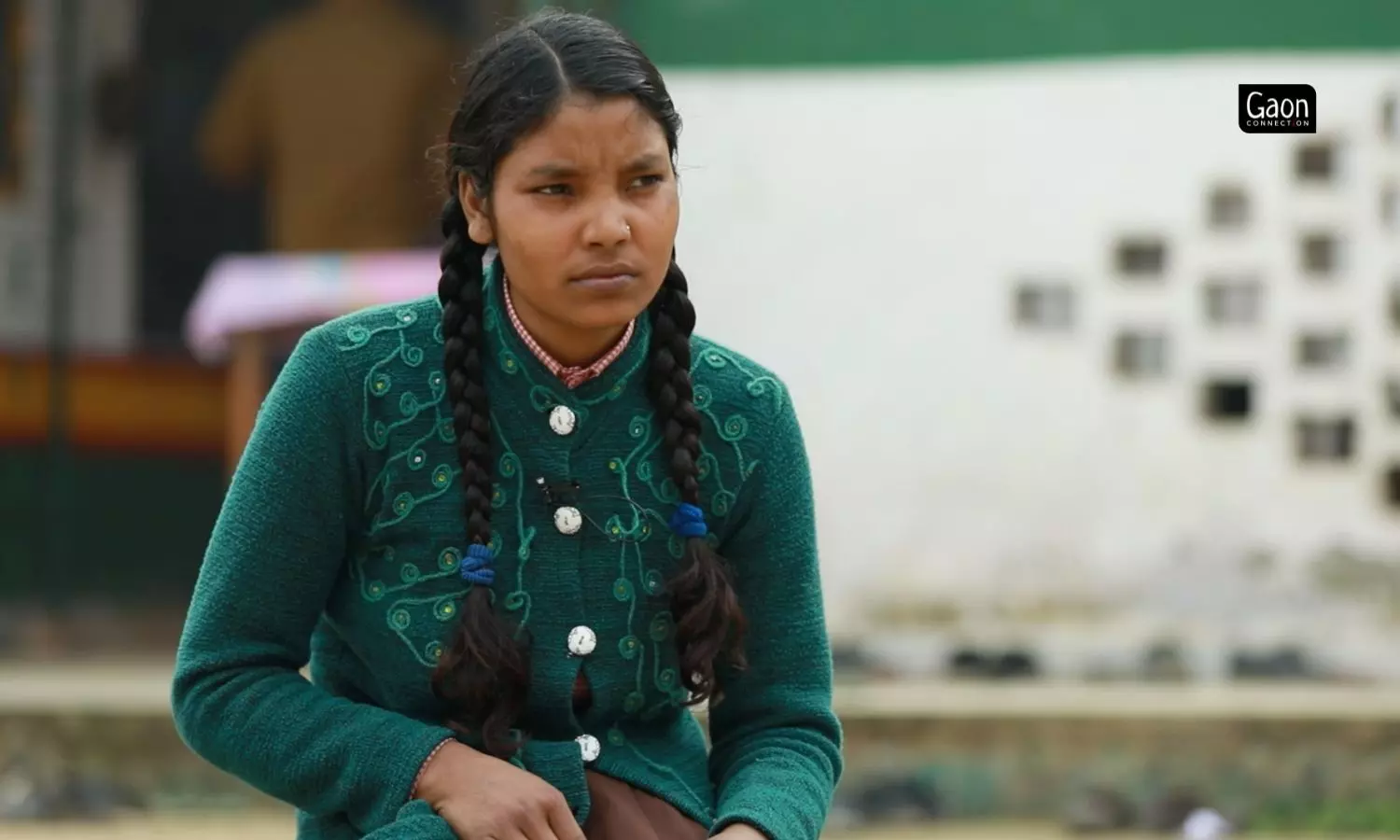 Sakshi Nishad, a student in Class five, Kushma Khurd Primary School, Gorakhpur. Photo by Gaon Connection.