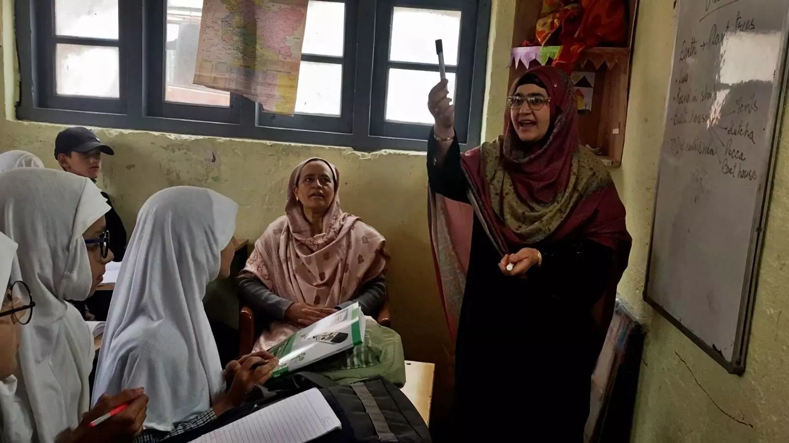 She makes her students read the print on the discarded food packets and cartons to find out what ingredients were used to make that particular food product and what the nutrition values are.