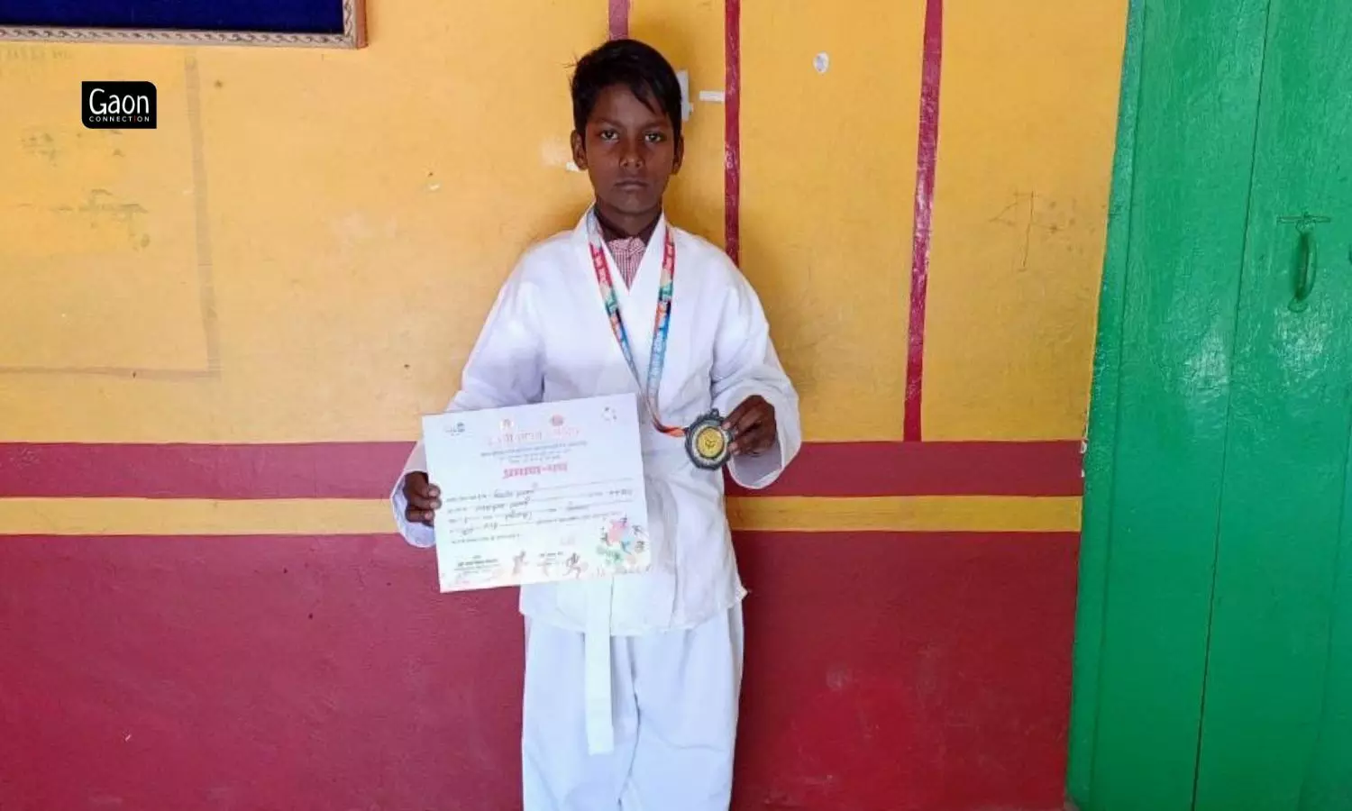 The bronze medal in Judo was won by 11-year-old student Shivaji Prajapati.