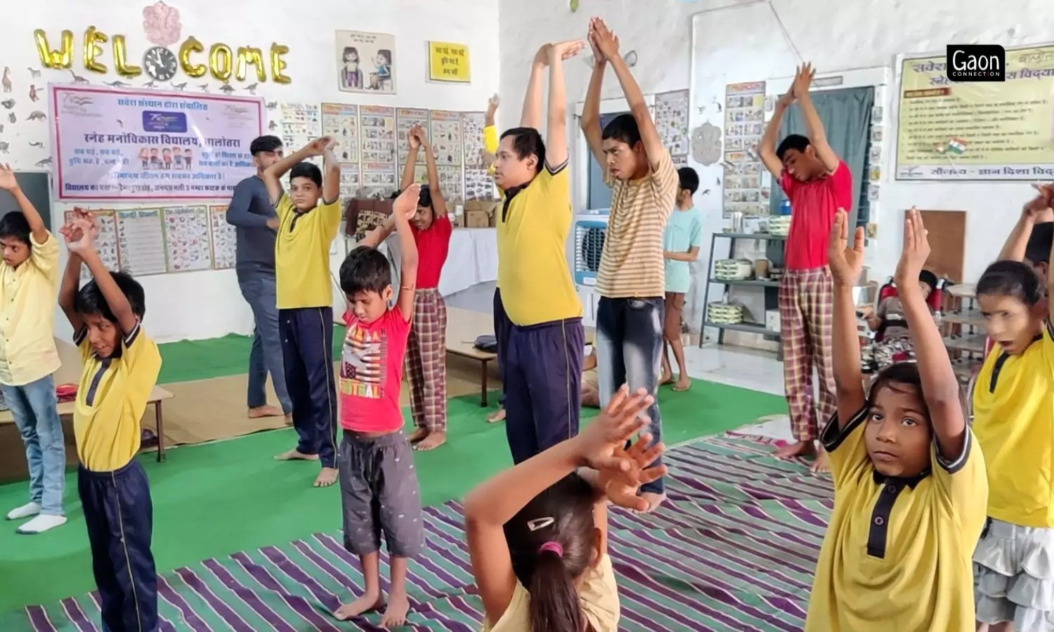 At the school, these children are trained in basic skills and abilities that will help them lead as normal a life as possible.