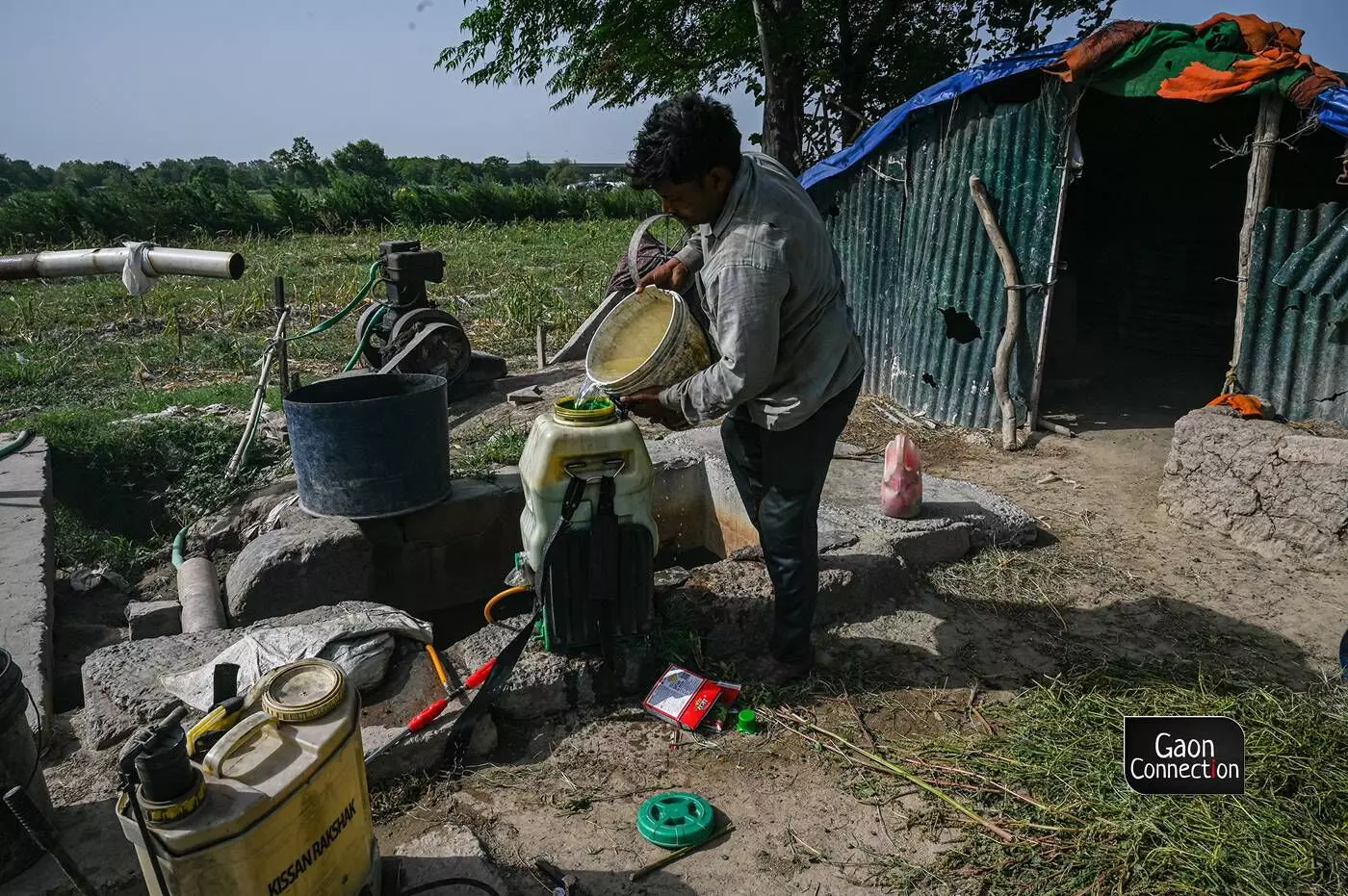 Although, some farmers have also installed tubewells to irrigate their fields. But most of the farmers depend on getting the water from the river.