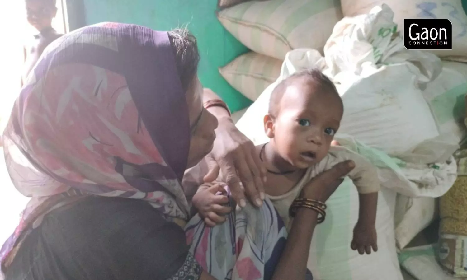 Sheelas 10 months old son is severely malnourished. 
