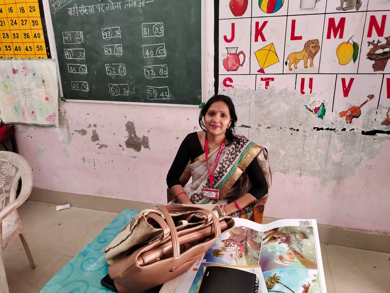 Jagriti Mishra in her classroom.