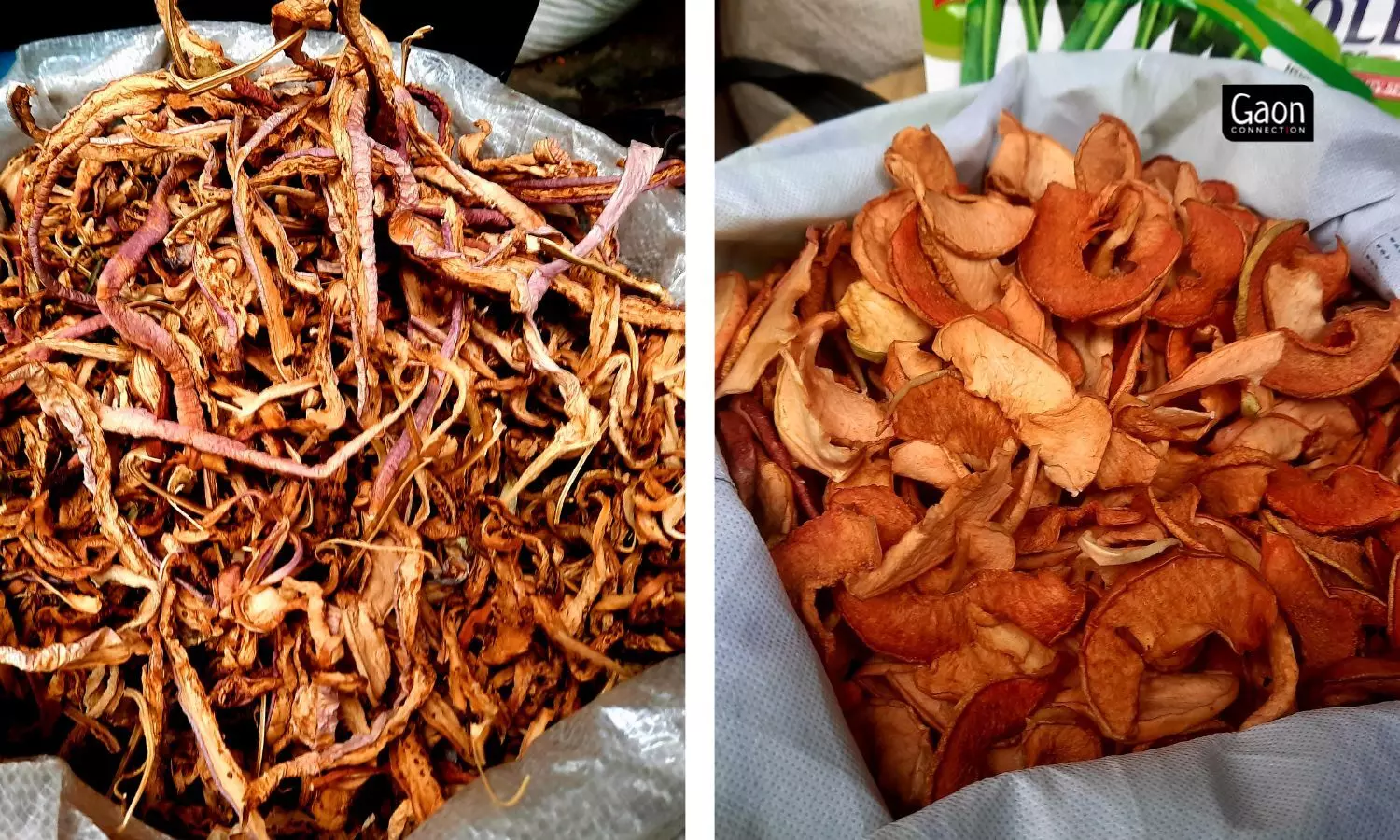 After they were dry, Kashmiri women stored them in jute bags or cloth bags in the kitchen or even in their rooms.