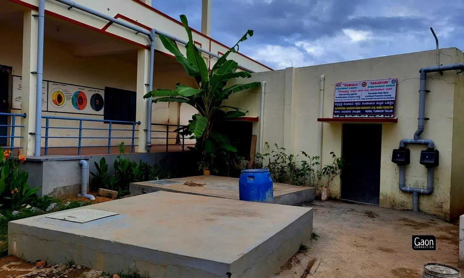 To execute the rainwater harvesting plan at his school, the headmaster got in touch with Bengaluru-based Biome Environmental Solutions.