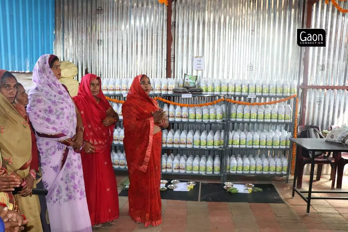 The farmers buy the biofertiliser at Rs 99 per kilogram. However, the women offer discounts to all those who bring their own containers to carry back the fertilisers, which reduces the use of plastics (containers). 