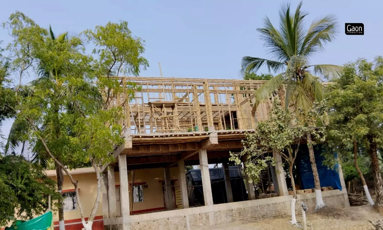 Bamboo is affordable, strong and climate resilient. We use cement along with it to build a reinforced concrete system to make stilt structures. 